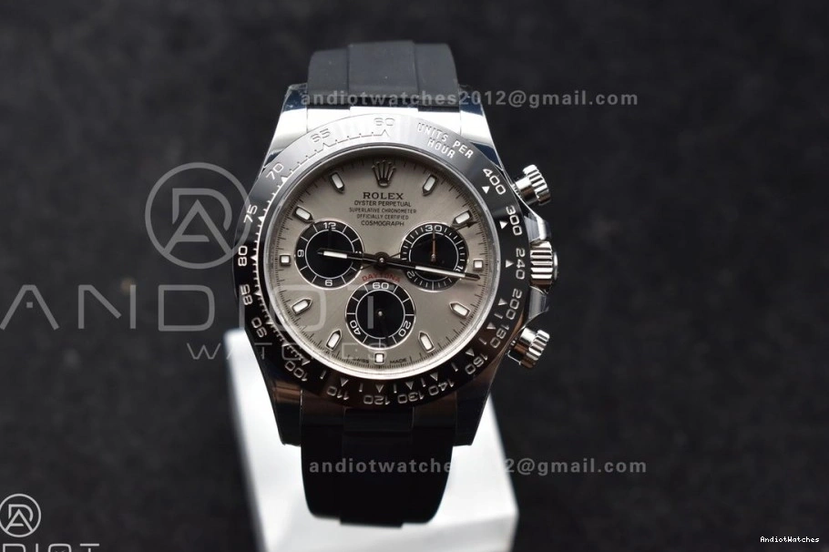 Strap FlexibleFit on Best DD Daytona VSF flex Oyster 904L Dial Steel 116519 Edition Gray 1:1 775 1021